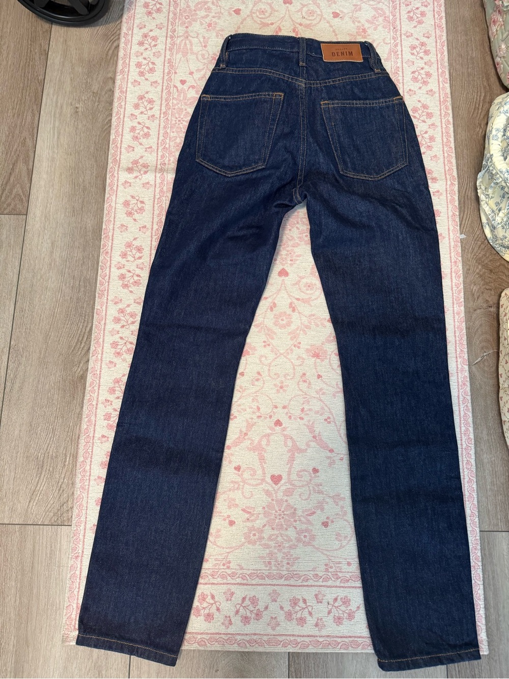 Sezane Dark Blue Straight-Leg Jeans - Picture 4 of 4